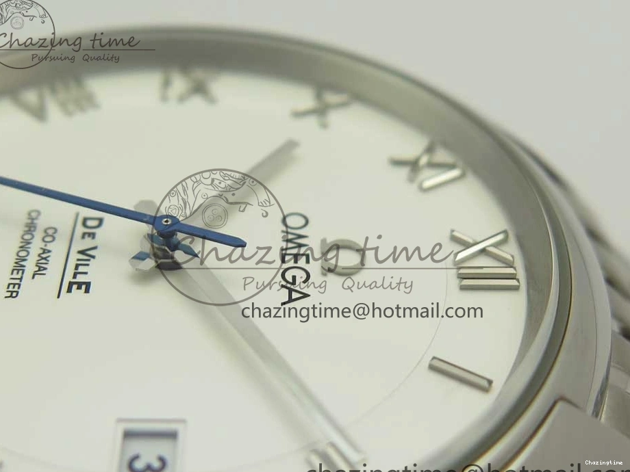 0510 De Ville Hour Vision 41mm SS VSF 1:1 Best Edition White Dial on SS Bracelet A8500 Super Clone Casual 7946